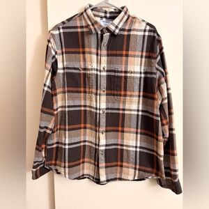 Old Navy Mens Plaid Flannel Button Down Shirt Size XL